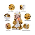 thumbnail image 2 of Mameluco de bebé unisex Mono de franela de invierno y otoño Trajes de cosplay de animales Tigre WD.WDQZL Ropa, 2 of 5