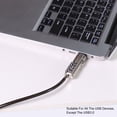 thumbnail image 4 of M Buder Candado de Seguridad Antirrobo para Computadora Portátil y Dispositivos USB con Combinación de 4 Dígitos Cable de Aleación de 190 cm / 74.8 inches Protección Premium, 4 of 9