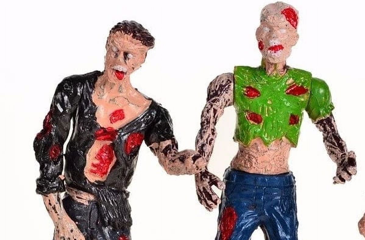 PlayWorld Zombie Action Figures With Movable Joins (Pack of 6)