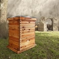 thumbnail image 3 of EastVita 10-Frame Complete Beehive Kit Wax Coated Bee Hives for Beginner Includes 2 Deep Box and 1 Medium Bee Box with Beehives Frames and Wax Foundations for Beekeeping Supplement, 3 of 8
