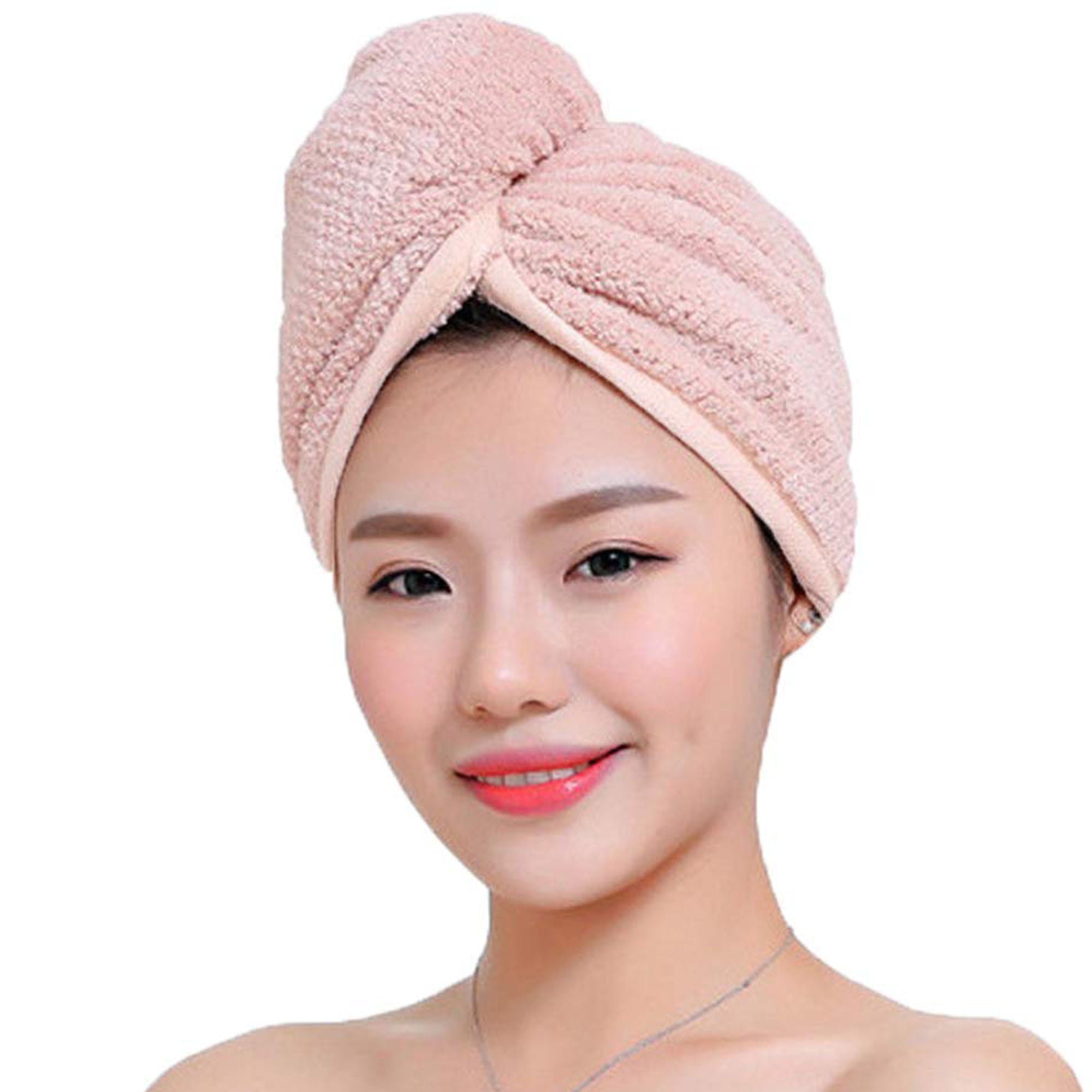 Microfiber Hair Wrap Towel Drying Bath Spa Head Cap Turban Wrap Twist Dry Shower 