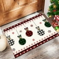 thumbnail image 2 of Xuniizn Christmas Door Mat Xmas Welcome Christmas Mat Non-Slip and Washable Winter Doormat Rubber Back Snowflakes Door Mat Rugs for Indoor Outdoor, Christmas Decorations for Home, 2 of 7