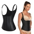 thumbnail image 1 of Chaleco de entrenamiento de cintura Hugo Push Up Acero Deshuesado Negro L, 1 of 9