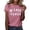 Pink, variant on Womens Be A Nice Human Graphic T Shirt Inspirational Quotes Distressed Letters Crewneck Short Sleeve Tee Kind Message Summer Tops