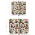 thumbnail image 3 of Christmas Dish Drying Mat for Kitchen Counter, Western Cow Cactus Xmas Balls Botanical Rustic Baby Bottle Microfiber Drying Pad, Absorbent Coffee Cup Dishes Drainer Mats 16"x18", 2 Pcs, 3 of 6