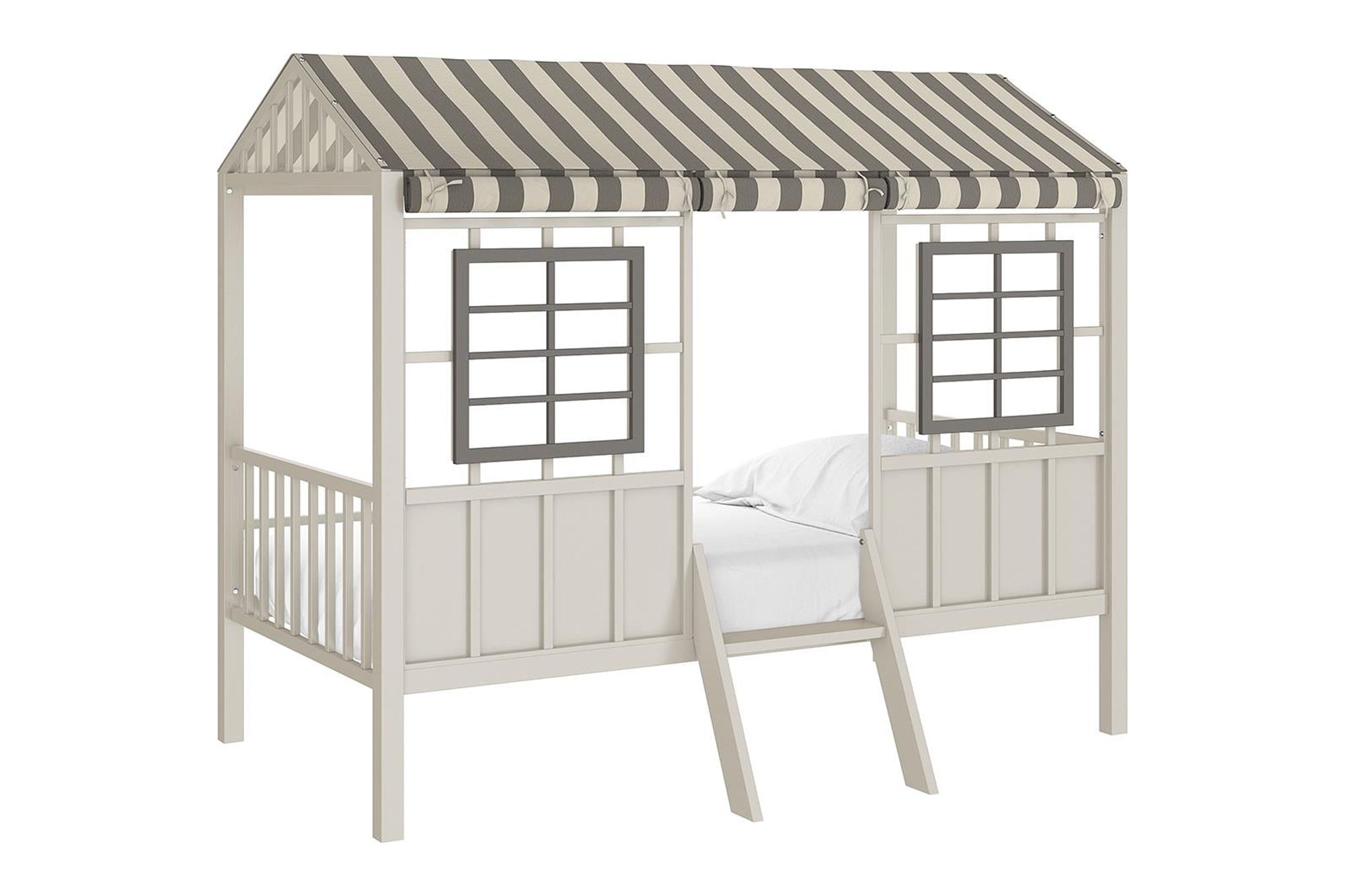 Little Seeds Rowan Valley Forest Loft Bed, Grey/Taupe - Twin - image 4 of 16