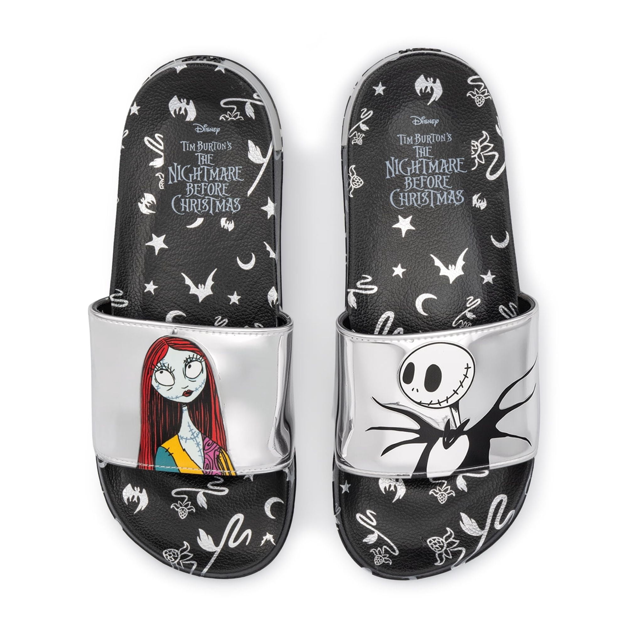 Nightmare Before Christmas Women's Metallic Slide Sandals