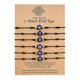 thumbnail image 1 of Juego de 6 pulseras de mal de ojo con 7 nudos de la suerte, 1 of 3