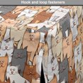 thumbnail image 4 of Kittens Dog Crate Cover, Group of Colorful Happy Cats with Long Whiskers Doodle Illustration, Easy to Use Pet Kennel Cover Small Dogs Puppies Kittens, 7 Sizes, Charcoal Grey Multicolor, by Ambesonne, 4 of 6