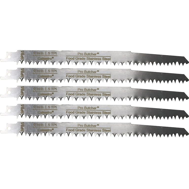 Caliastro 9 inch Thick Metal Cutting Reciprocating Saw Blades - 5 pack 