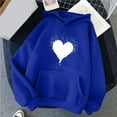 thumbnail image 2 of Dyegold Women'S Hooded Sweatshirt Online Shopping Oversized Casual Trendy Sweatshirt Teen Girls Comfy Heart Print Pullover Fleece Long Sleeve Hooded Shirts Winter Ladies Clothes Plus Size Hoodie, 2 of 4