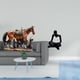 thumbnail image 2 of Figura decorativa de resina de un caballo pensador, ideal para decorar el escritorio o la oficina. Perfecta para amantes de los animales., 2 of 8