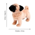 thumbnail image 3 of 1 pieza de felpa lindo perro de juguete perro Pug niños peludo animal de peluche Mini adorable Pug, 3 of 3