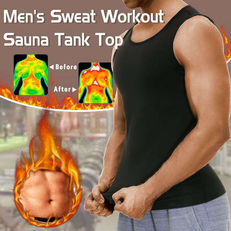 VENUZOR Men's Heat Trapping Sweat Vest Sauna Vest Polymer Weight