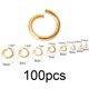 thumbnail image 1 of 100-200 unids/lote de anillos abiertos de acero inoxidable, conectores de anillos divididos para suministros de fabricación de joyas DIY, accesorios al por mayor, 1 of 4