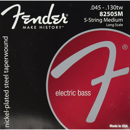 8250 Bass Strings (V-String), Fender super bass 8250’s are an excellent choice forrock, funk, and any style of music in which the bassneeds to cut through. By