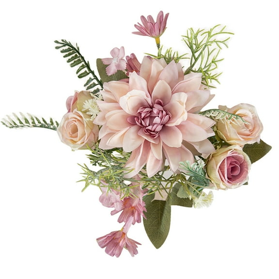 TOPRenddon Artificial Rose Bouquet, Simulation Fake Flower for Wedding Rose Wall Decor, Home Decoration Floral Arrangement, Vase Centerpieces for Party Office Shop Garden