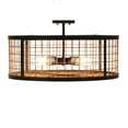 thumbnail image 6 of Meyda Tiffany 230967 Paloma Golpe 4 Light 24" Wide Semi-Flush Drum Ceiling Fixture - Flat, 6 of 7
