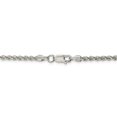 thumbnail image 3 of 925 Sterling Silver 2.5mm Solid Rope Chain Necklace - with Secure Lobster Lock Clasp 30", 3 of 6