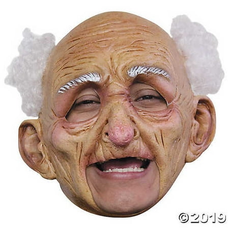 Adult's Deluxe Chinless Old Man Mask