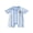 Sky Blue, variant on Newborn Baby Baby Football Outfit Infant Baby Boys Summer Fall Clothes Football Romper 0 3 6 12 18 Months Striped Soccer Print Short Sleeve Half Button-up Collared Jumpsuit Playsuit