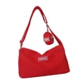 thumbnail image 2 of Bolso bandolera para mujer, portátil, elegante y ligero, tipo hobo. Rojo, 2 of 9