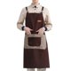 thumbnail image 1 of Kitchen Restaurant Chef Canvas Apron Cooking BBQ Baking Bib Art Working Clothes dark grey, 1 of 4