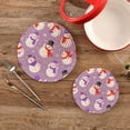 thumbnail image 7 of SKYSONIC Snowman Unique Cartoon Pot Holders Trivets, 2 Pcs Heat Resistant Trivets,Purple Christmas Cotton Thread Weave Mats for Hot Pads Pans Pot Bowl Teapot for Kitchen Decor, 7 of 7