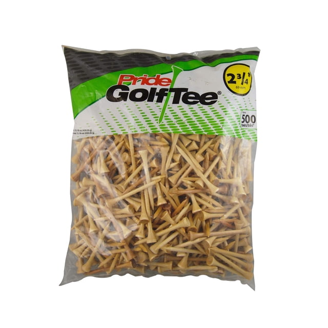 Golf Tee Pride Golf Tee, 500 unidades, natural, 2.75 pulgadas