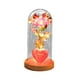 thumbnail image 3 of Rosa preservada para siempre en cristal con decoración de corazón ligero, funciona con pilas, regalo de San Valentín para mamá, hija, abuela , Rosa Rosa rosada, 3 of 8