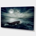 thumbnail image 2 of Boat Drifting Away After Storm - Seashore Canvas Art Print, 2 of 3