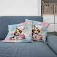 thumbnail image 2 of Happy Birthday Cute Puppy Beagle with Cake Gifts Party Hat Pillow Cushion Double Sided Beagles Dog Lover Gifts Idea Throw Pillow - 00029, 2 of 4