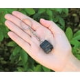 thumbnail image 6 of Natural Black Tourmaline Key Chain, Raw Tourmaline Log Keychain, Crystal Keyring, 6 of 7