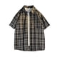 thumbnail image 1 of Camisetas Casuales de Manga Corta de la Solapa de los Hombres Botón Cuadrado Arriba de la Parte Superior, de Gran Tamaño Wicking Ropa Deportiva para Diario, 1 of 4