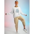 thumbnail image 2 of "Today Is Cancelled" Quote Sweatshirt Women -Image by Shutterstock, Female Small, 2 of 4
