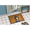thumbnail image 2 of Carolines Treasures SS4891JMAT Black and Tan Doberman Wipe your Paws Doormat 24x36 36"L x 24"W multicolor, 2 of 4
