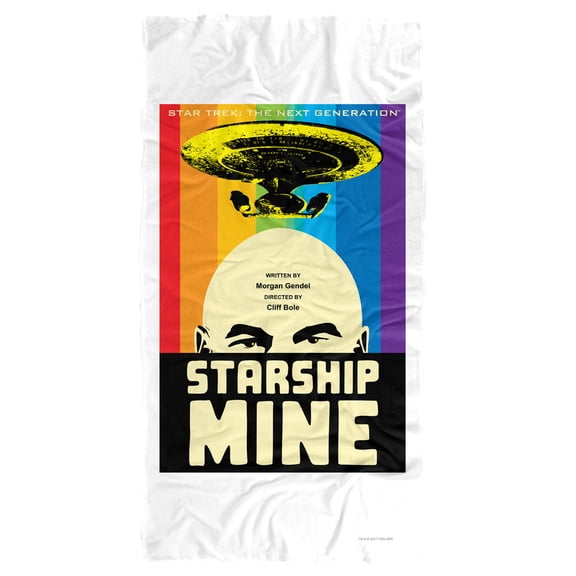 Star Trek Beach Towel, 30"x60" TNG Season 6 Episode 18 Beach Towel