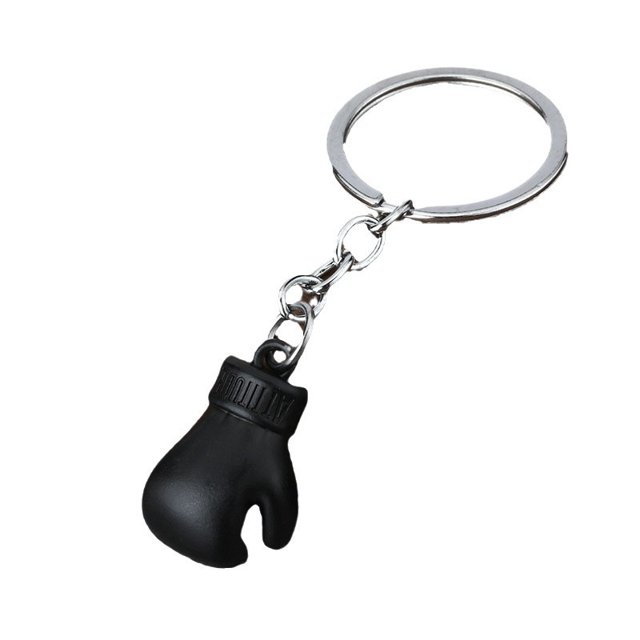 Guante de boxeo metálico con llavero para hombre y mujer