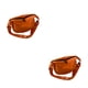 thumbnail image 2 of Sonducket Bolsas de mensajero Negro Naranja Tela Oxford Moda juvenil Paquete de cinturón ajustable informal Forma de bola de Hobos Ropa Naranja 2piezas, 2 of 6