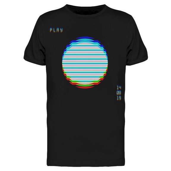 Retrowave Glitch Circle Tee Men's -Image by Shutterstock