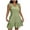 A Mint Green, variant on Dresses for Women Women's Short-Sleeve Crewneck Dress Fashion Women's Size Casual Solid Sleeveless V-Neck Dress Beige L