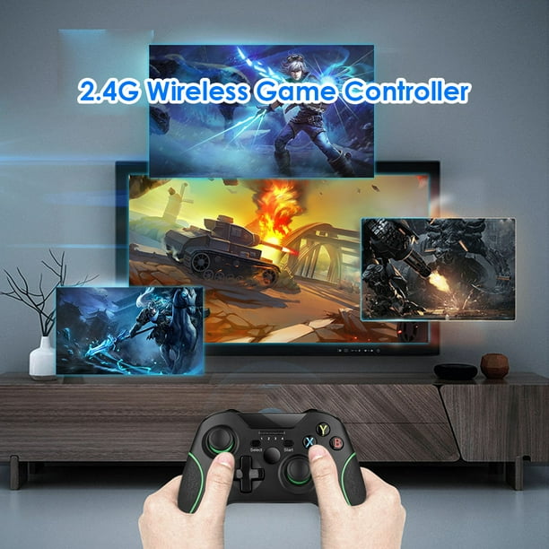 Controlador inalámbrico de 2,4 GHz Gamepad para XBOX ONE PS3 PC con receptor USB