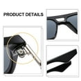 thumbnail image 3 of Narrow frame square sunglasses trendy fashion hip-hop sunglasses, made of PC and metal, 3 of 5