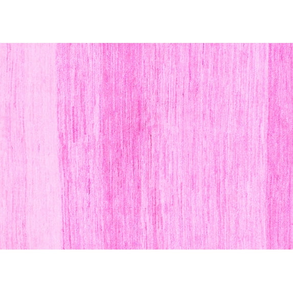 Ahgly Company Indoor Rectangle Solid Pink Modern Area Rugs, 5' x 8'