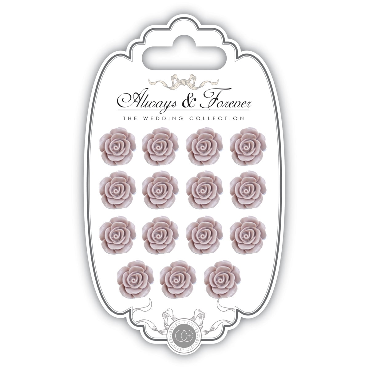 Craft Consortium Always & Forever Resin Flowers 15/PkgRose Walmart