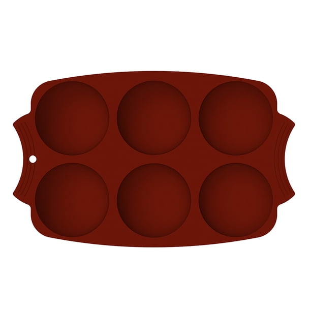 Inteprter Molde de silicona para rosquillas de 6 rejillas para hornear, molde antiadherente para hacer rosquillas, molde de decoración de cocina hecho a Herramientas y accesorios para hornear Café Inteprter HA004909-01