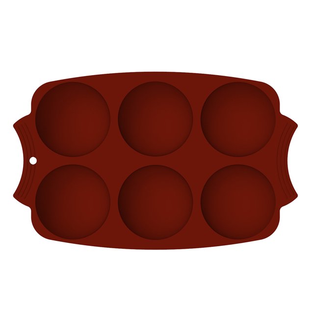 Inteprter Molde de silicona para rosquillas de 6 rejillas para hornear, molde antiadherente para hacer rosquillas, molde de decoración de cocina hecho a Herramientas y accesorios para hornear Café Inteprter HA004909-01