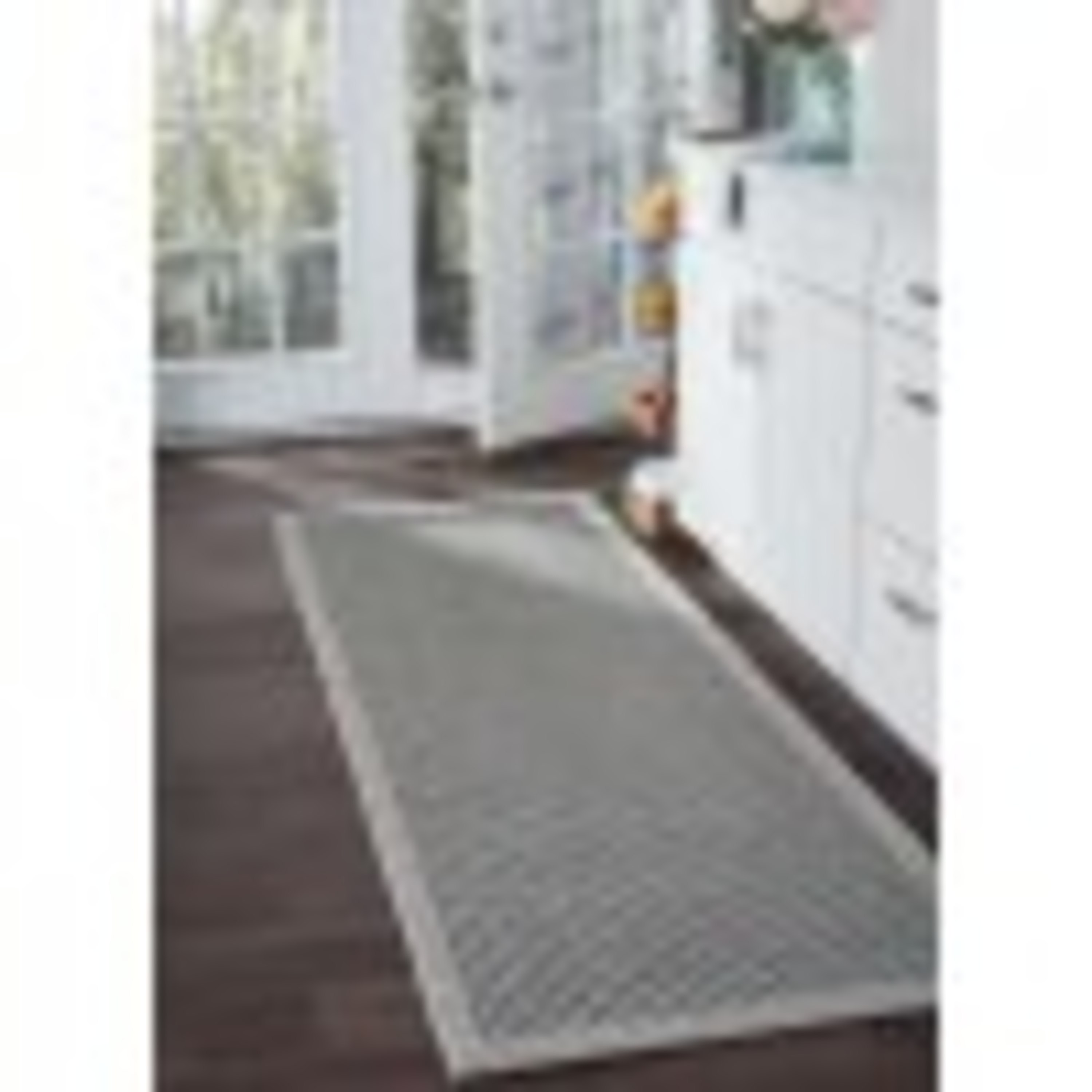 2x8 Water Resistant, Indoor Outdoor Runner Rugs for Patios, Hallway, Entryway, Deck, Porch, Balcony or Kitchen | Outside Area Rug for Patio | Charcoal, Solid | Size: 2'3'' x 7'3''