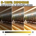thumbnail image 4 of Tira de luces LED EMITEVER COB, luz blanca cálida, 10 m, 3000 K, 24 V, regulable, 4 of 8
