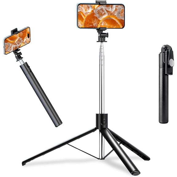 67" Phone Tripod Selfie Stick for iPhone and Android Phone, Cell Phone Tripod Stand with Wireless Remote Control